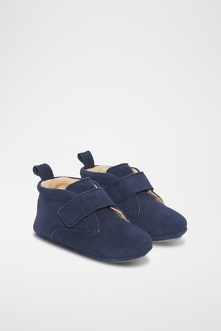 Nubuck Pantoffels - Donkerblauw