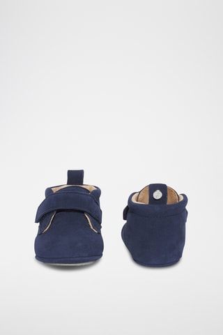 Nubuck Pantoffels - Donkerblauw