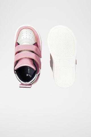 Leren Sneakers - Roze en zilverkleurig