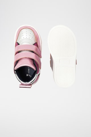 Leren Sneakers - Roze en zilverkleurig