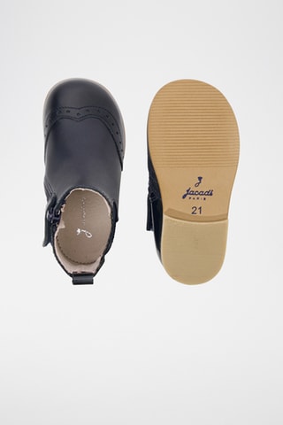 Leren Enkellaarzen - Zwart