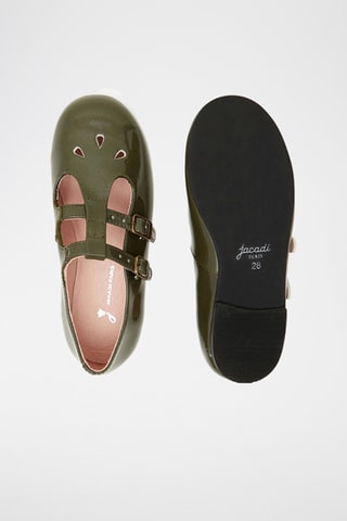 Lakleren Mary Janes - Kaki