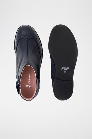 Leren Enkellaarzen - Zwart