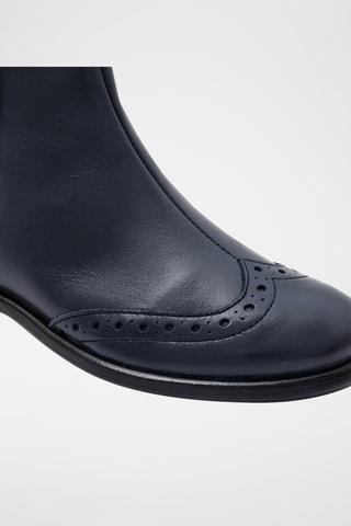 Leren Enkellaarzen - Zwart