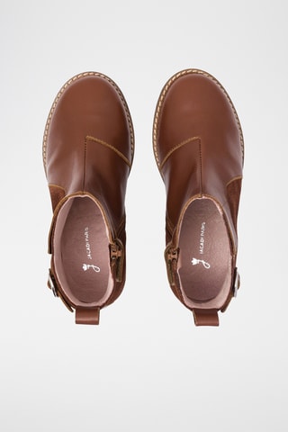 Leren Enkellaarzen - bruin