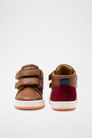 Hoge Leren Sneakers - Bruin