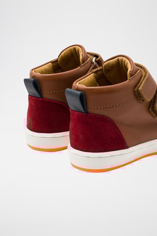 Hoge Leren Sneakers - Bruin