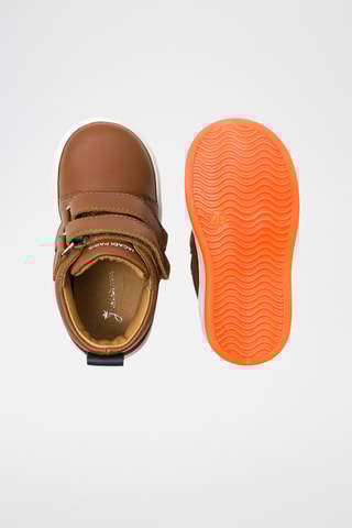 Hoge Leren Sneakers - Bruin