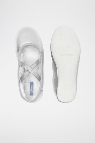 Leren Gevoerde Mary Janes - Zilverkleurig