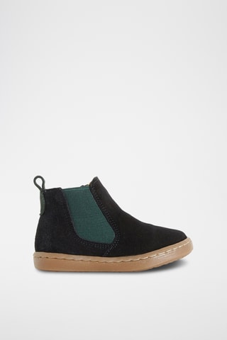 Splitleren Enkellaarzen - Zwart