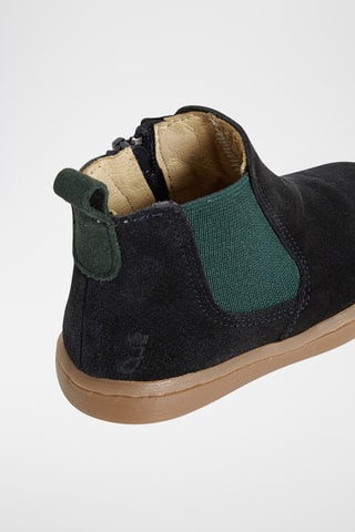 Splitleren Enkellaarzen - Zwart