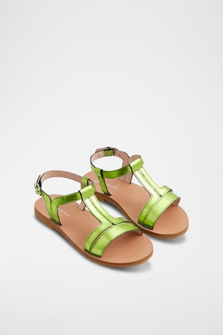 Leren Sandalen - Groen