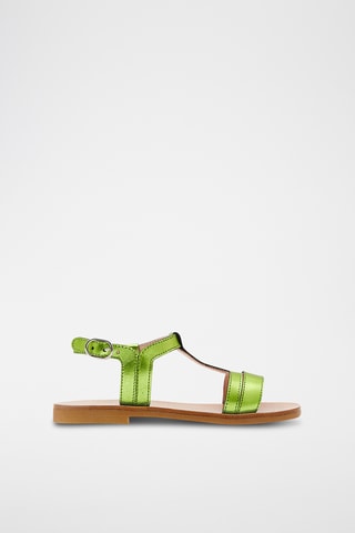 Leren Sandalen - Groen