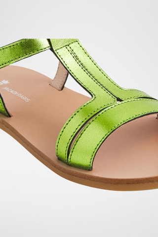 Leren Sandalen - Groen