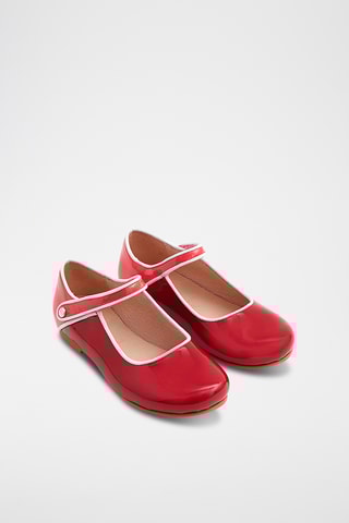 Lakleren Mary Janes - Rood en koraalrood