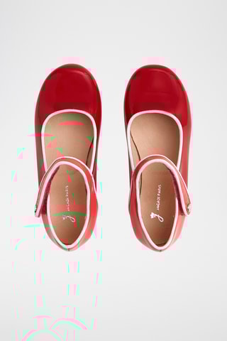 Lakleren Mary Janes - Rood en koraalrood