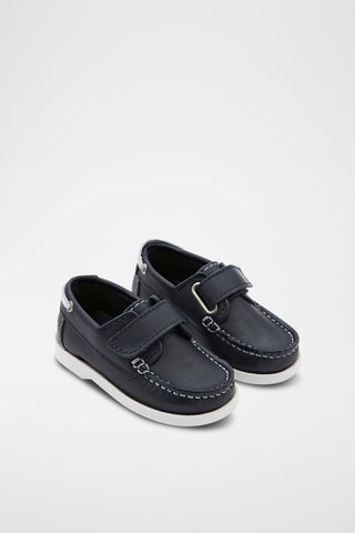 Leren Bootschoenen - Marineblauw