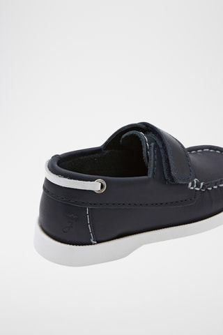 Leren Bootschoenen - Marineblauw