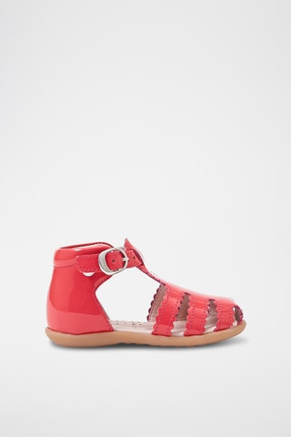 Lakleren Sandalen - Rood