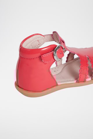 Lakleren Sandalen - Rood