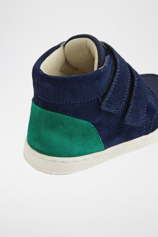 Hoge Nubuck Sneakers - Marineblauw