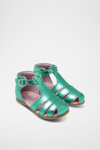Leren Sandalen - Groen