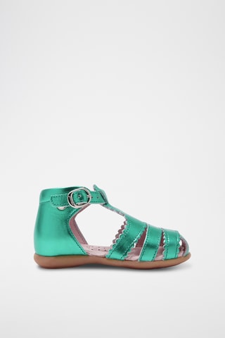 Leren Sandalen - Groen