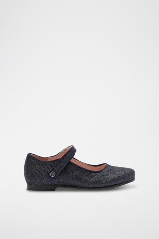 Leren Mary Janes - Marineblauw