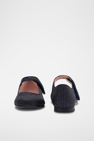 Leren Mary Janes - Marineblauw