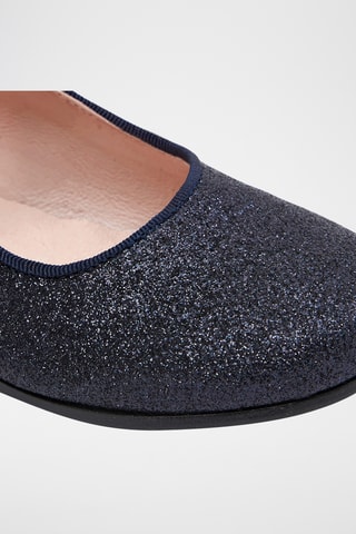 Leren Mary Janes - Marineblauw