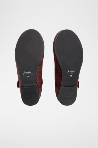 Leren Mary Janes - Bordeauxrood