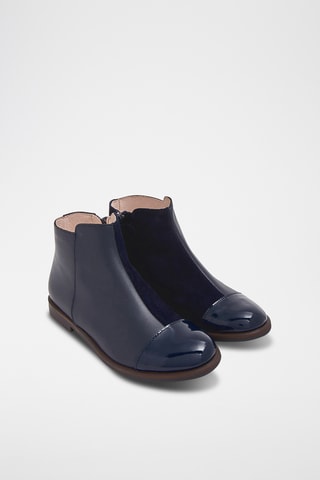 Leren Enkellaarzen - Zwart