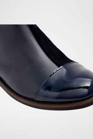 Leren Enkellaarzen - Zwart