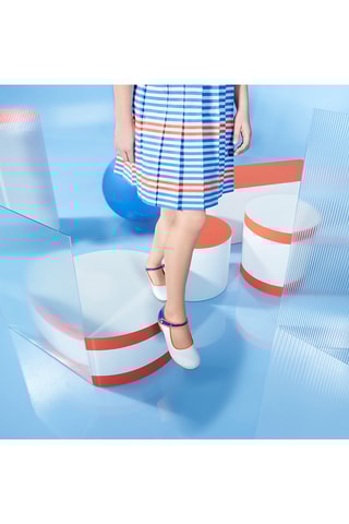 Lakleren Mary Janes - Wit