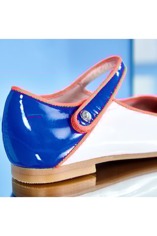 Lakleren Mary Janes - Wit