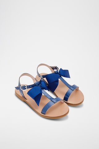 Lakleren Sandalen - koningsblauw