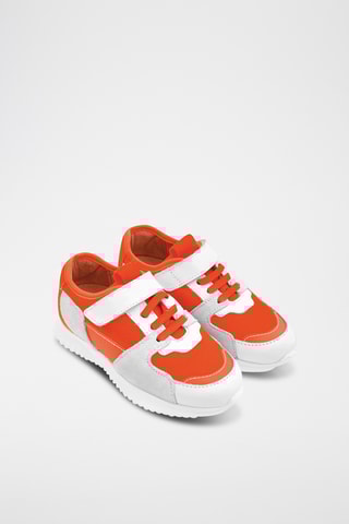 Leren Sneakers - Oranje