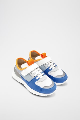 Leren Sneakers - kobaltblauw