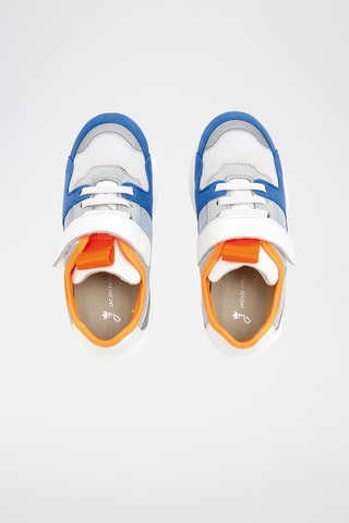 Leren Sneakers - kobaltblauw