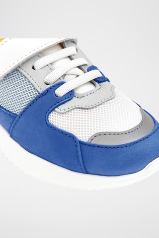 Leren Sneakers - kobaltblauw