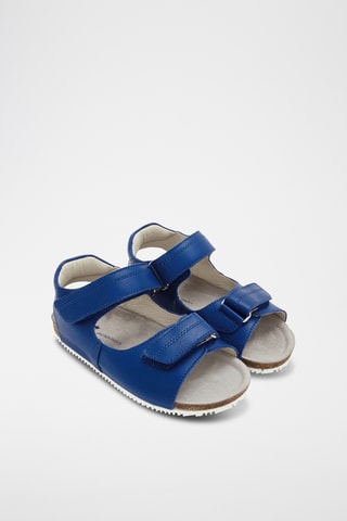 Leren Sandalen - Kobaltblauw