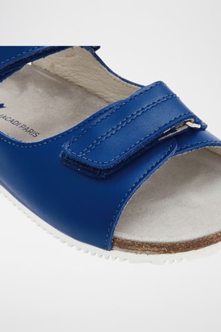 Leren Sandalen - Kobaltblauw