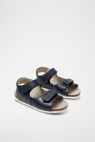 Leren Sandalen - Marineblauw