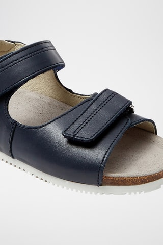 Leren Sandalen - Marineblauw