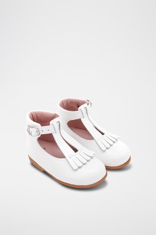 Leren Mary Janes - Wit