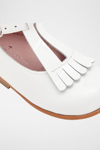 Leren Mary Janes - Wit