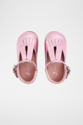 Leren Mary Janes - Roze