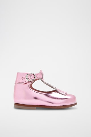 Leren Mary Janes - Roze