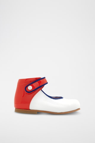 Leren Mary Janes - Wit