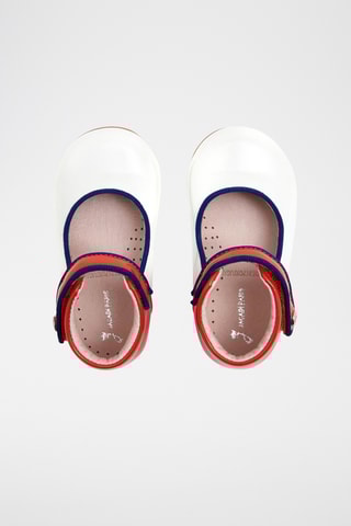 Leren Mary Janes - Wit